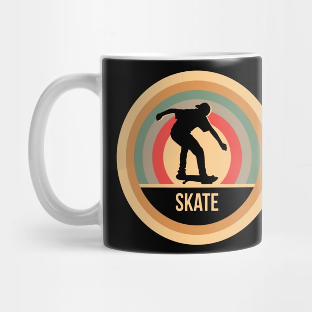 Retro Vintage Skating Gift For Skaters by OceanRadar